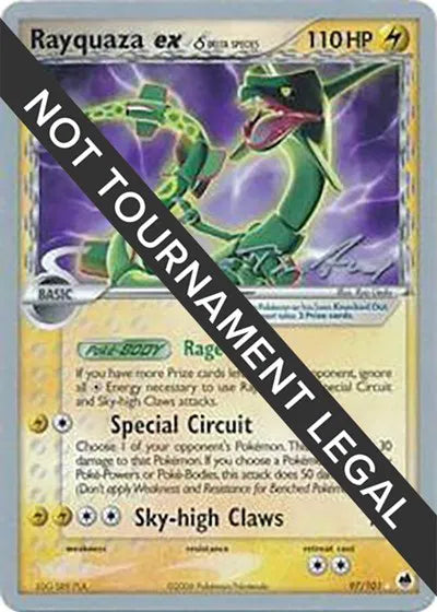 Rayquaza ex 97/101 (Tom Roos 2007 Signature) - NM