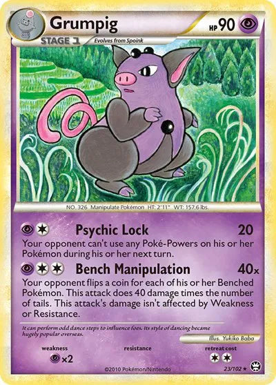 Grumpig 23/102 NM EX era Pokemon card — KeepitSealdz