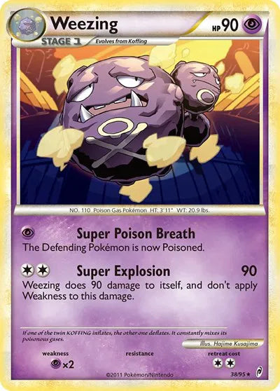 Weezing 38/95 NM EX era Pokemon card — KeepitSealdz