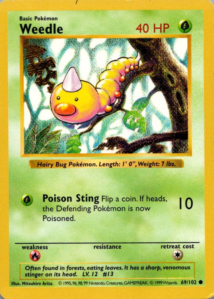 Shadowless Weedle 69/102