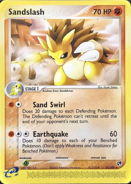 Sandslash 21/100 - NM