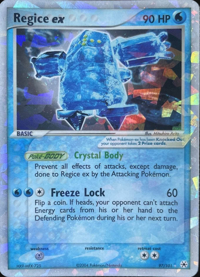 Regice ex 97/101 NM EX Hidden Legends holo Pokemon card — KeepitSealdz