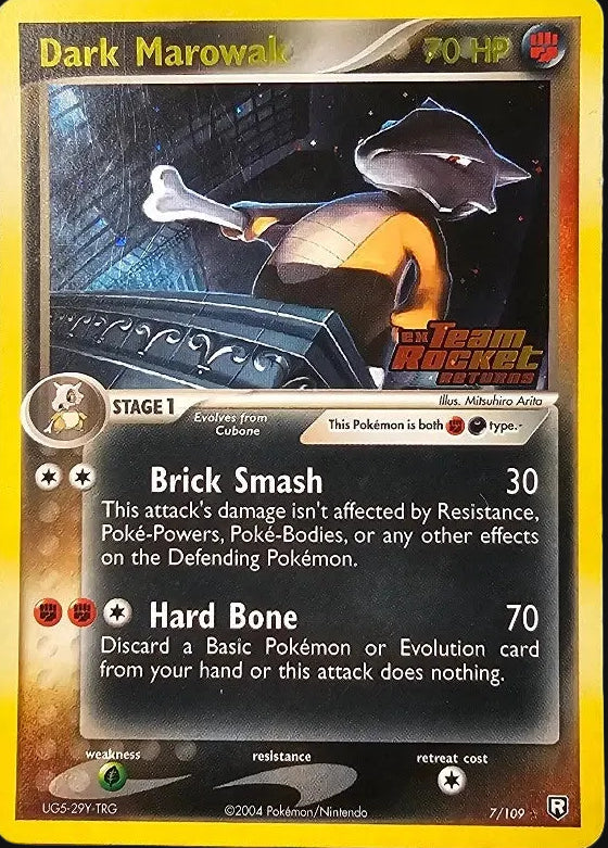 Dark Marowak (Reverse Holo) 7/109 - LP-
