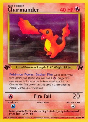 1st Ed. Charmander 50/82 - HP+