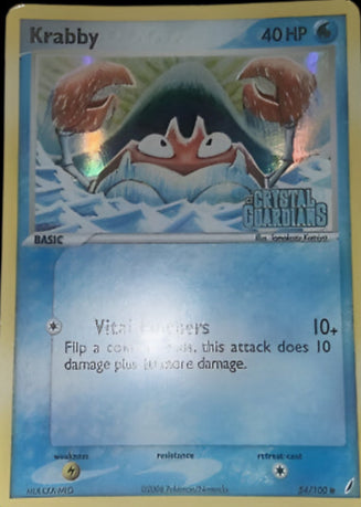 Krabby 54/100 (Reverse Holofoil) - LP+