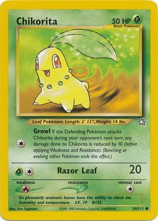 Chikorita 54/111 - NM