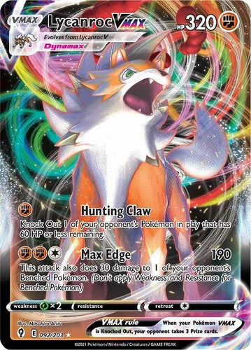 Lyrcanroc VMAX 092/203 - NM
