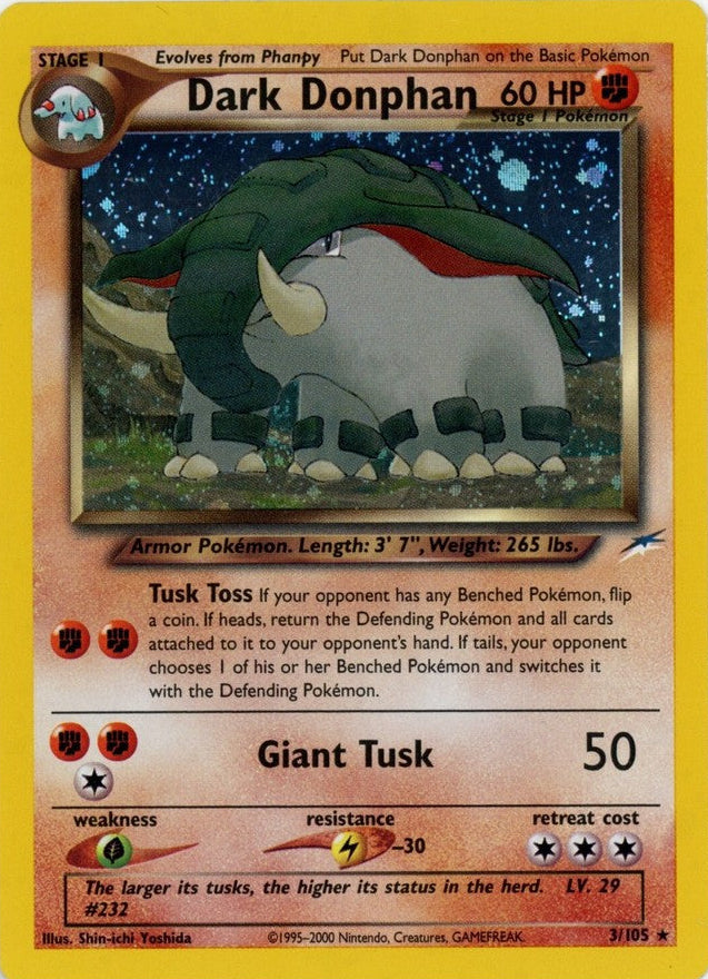 Dark Donphan (Holofoil) 3/105 - MP