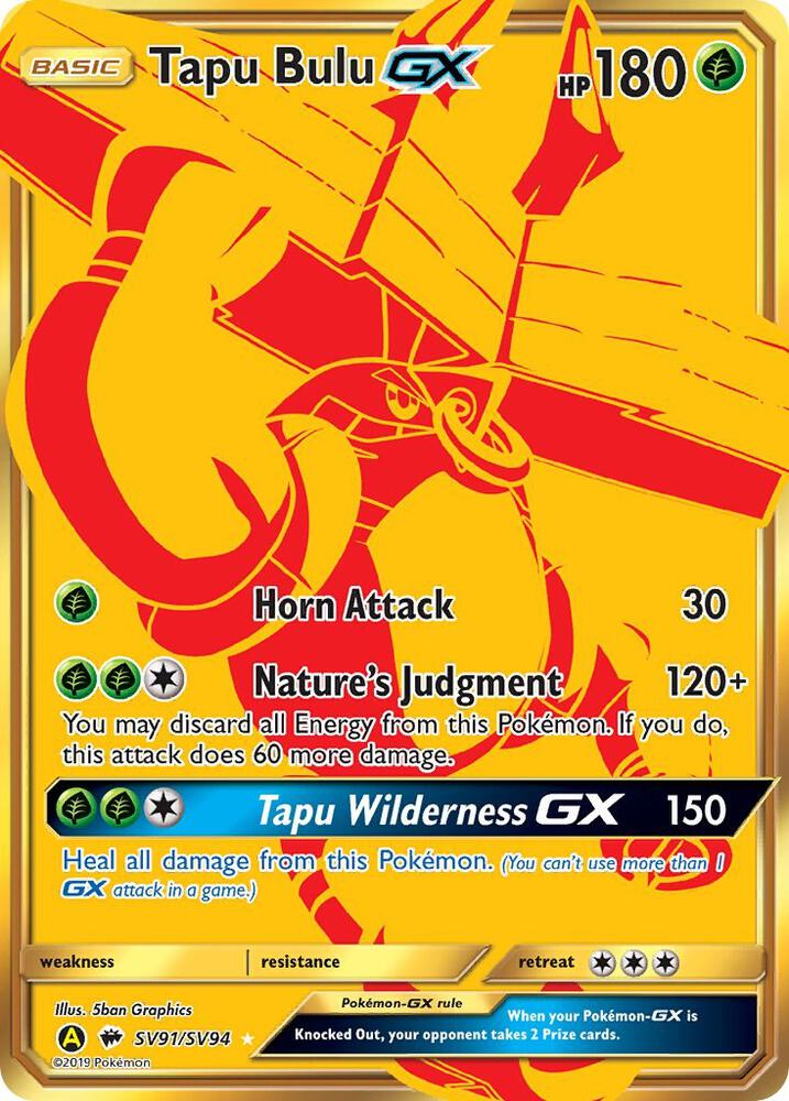 Tapu Bulu GX SV91 - NM - KeepitSealdz