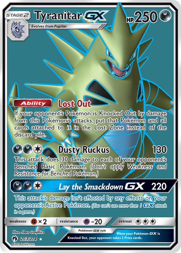 Tyranitar GX 203/214 - NM - KeepitSealdz